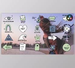 Download Animated Sticker Titles for DaVinci Resolve (Videohive 48267199)