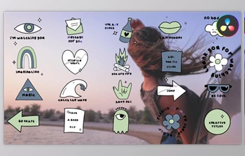 Download Animated Sticker Titles for <span class='badge badge-warning'>DaVinci</span> <span class='badge badge-warning'>Resolve</span> (<span class='badge badge-warning'>Videohive</span> 48267199)