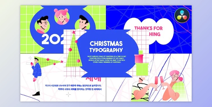 Download Christmas Typography for DaVinci Resolve (Videohive 48999603)