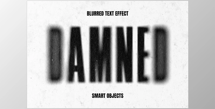 Download Dust Blurred Halftone Text Effect - 194631352