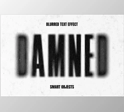 Download Dust Blurred Halftone Text Effect - 194631352