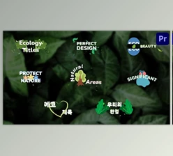 Download Ecology Titles for Premiere Pro (Videohive 52141493)