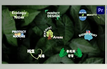 Download Ecology Titles for Premiere <span class='badge badge-warning'>Pro</span> (<span class='badge badge-warning'>Videohive</span> 52141493)