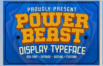 Download Power Beast <span class='badge badge-warning'>Font</span>