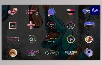 Download Holographic Sticker <span class='badge badge-warning'>Titles</span> for After Effects (<span class='badge badge-warning'>Videohive</span> 52121070) - AE Project