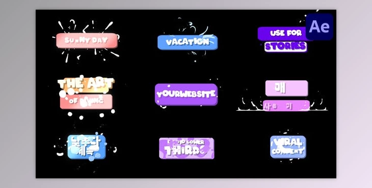 Download Liquid Motion Lower Thirds for After Effects (Videohive 52155948) - AE Project