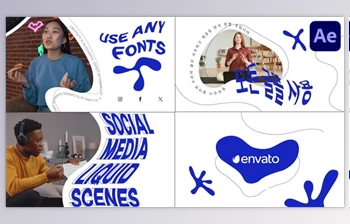 Download Social Media Liquid <span class='badge badge-warning'>Scenes</span> for After Effects (<span class='badge badge-warning'>Videohive</span> 52155792) - AE <span class='badge badge-warning'>Project</span>