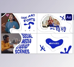 Download Social Media Liquid Scenes for After Effects (Videohive 52155792) - AE Project