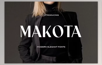 Download Makota - Modern Elegant <span class='badge badge-warning'>Font</span>