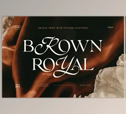 Download Brown Royal - Stylish Ligature Font