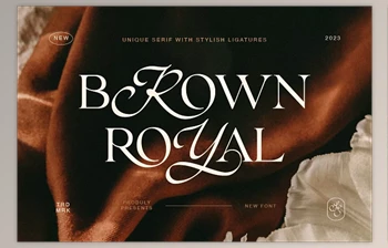 Download Brown Royal - Stylish Ligature <span class='badge badge-warning'>Font</span>