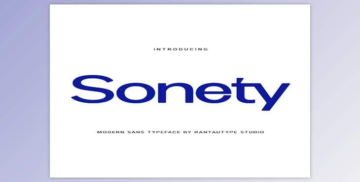 Download Sonety Modern Wide Sans Typeface