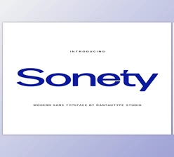 Download Sonety Modern Wide Sans Typeface