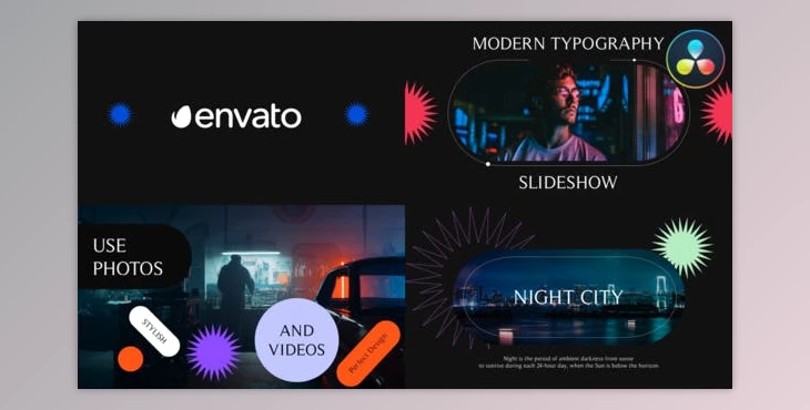 Download Modern Typography Intro Slideshow for DaVinci Resolve (Videohive 47171288)