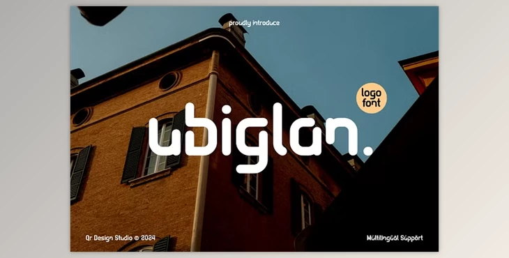 Download Ubiglan - Sans Modern Logo Font