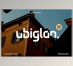 Download Ubiglan - Sans Modern Logo Font
