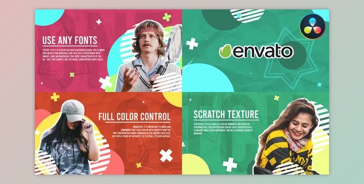 Download Retro Slides for DaVinci Resolve (Videohive 47137387)