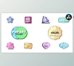 Download Pop Art Titles | DaVinci Resolve (Videohive 47575431)