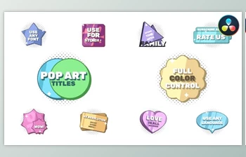 Download Pop Art Titles | <span class='badge badge-warning'>DaVinci</span> <span class='badge badge-warning'>Resolve</span> (<span class='badge badge-warning'>Videohive</span> 47575431)