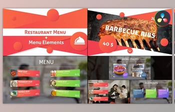 Download Restaurant Menu and Elements for <span class='badge badge-warning'>DaVinci</span> <span class='badge badge-warning'>Resolve</span> (<span class='badge badge-warning'>Videohive</span> 47595502)