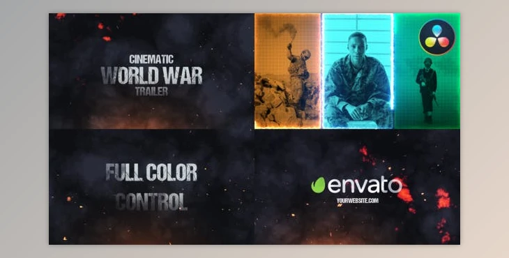 Download Cinematic World War Trailer for DaVinci Resolve (Videohive 47744195)