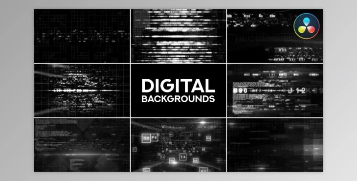 Download Collection Of Digital Backgrounds for DaVinci Resolve (Videohive 47532744)