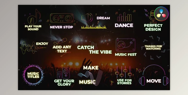 Download Music Titles | DaVinci Resolve (Videohive 47422091)