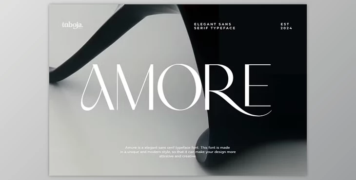 Download Amore - Elegant Sans Serif Typeface