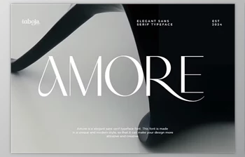 Download Amore - <span class='badge badge-warning'>Elegant</span> Sans Serif Typeface