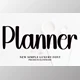Download Planner - Handwritten Luxury Font