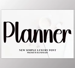 Download Planner - Handwritten Luxury Font