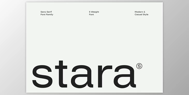 Download Stara - Sans Serif Font Family