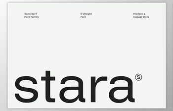 Download Stara - Sans Serif <span class='badge badge-warning'>Font</span> Family