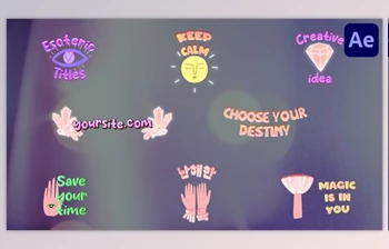 Download Cartoon Esoteric <span class='badge badge-warning'>Titles</span> for After Effects (<span class='badge badge-warning'>Videohive</span> 52155849 ) - AE Project