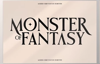 Download Monster of Fantasy - Modern Serif <span class='badge badge-warning'>Font</span>