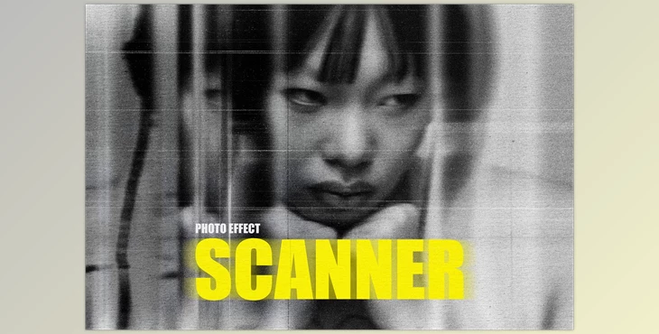 Download Broken Scanner Photo Effect - 91914591