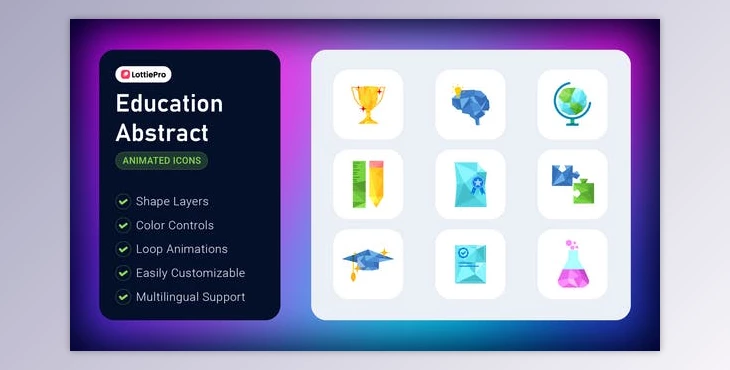 Download Education Abstract (Videohive 52296837) - AE Project