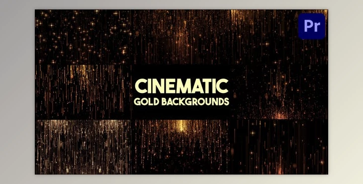Download Cinematic Gold Backgrounds for Premiere Pro (Videohive 51776166)