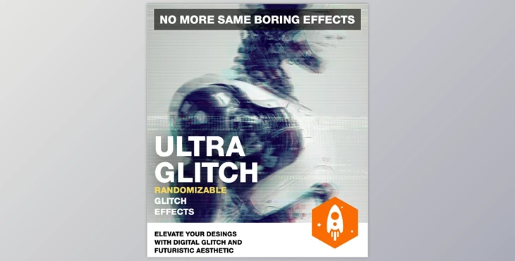 Download Ultra Glitch Random Glitch Effect Template and Action - 52186165