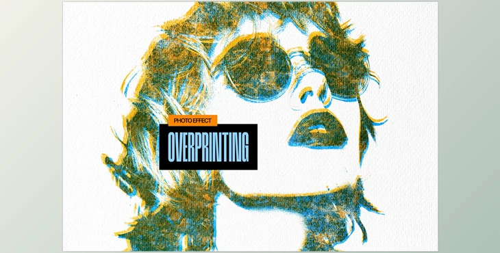 Download Grunge Overprint Photo Effect - 196294146