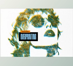 Download Grunge Overprint Photo Effect - 196294146