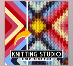 Download Knitting Studio - Knitted Effect Photoshop Action - 52193033