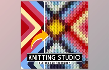 Download Knitting Studio - Knitted <span class='badge badge-warning'>Effect</span> Photoshop Action - 52193033