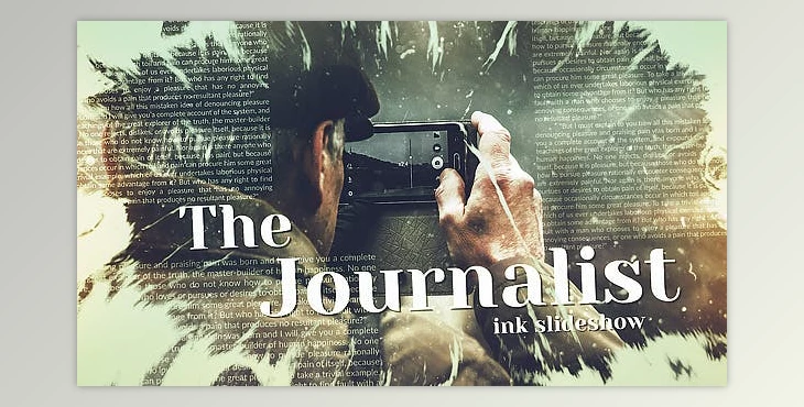 Download The Journalist Ink Slideshow (Videohive 21387860) - AE Project