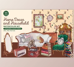 Download Home Decor and Household Watercolor - 13425979