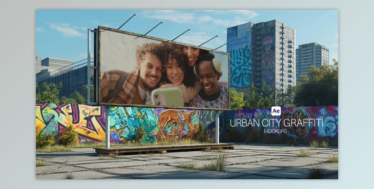 Download Urban City Graffiti Walls Mockups (Videohive 52377467) - AE Project