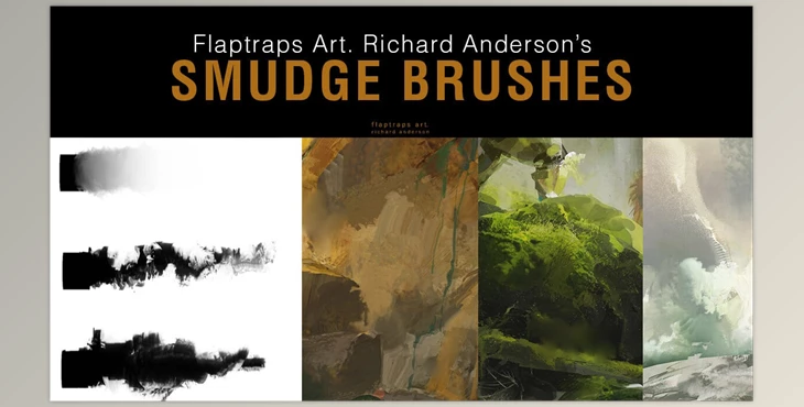 Download Artstation – Richard Anderson – Flaptraps Art Smudge Brushes – Photoshop
