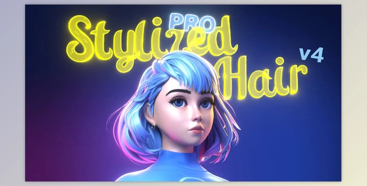 Gumroad - Download Stylized Hair PRO v4.0.1 for Blender