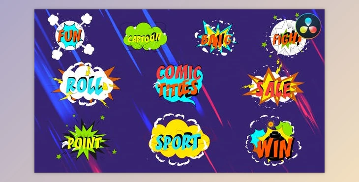 Download Comic Titles | DaVinci Resolve (Videohive 47697169)