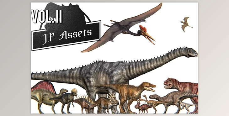 Download Unity Assets - Jurassic Pack Vol. II Dinosaurs v2022